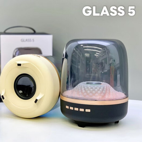 Parlante Bluetooth Glass 5 Rgb Bateria Tarjeta PARLANTE GLASS 5 BASS