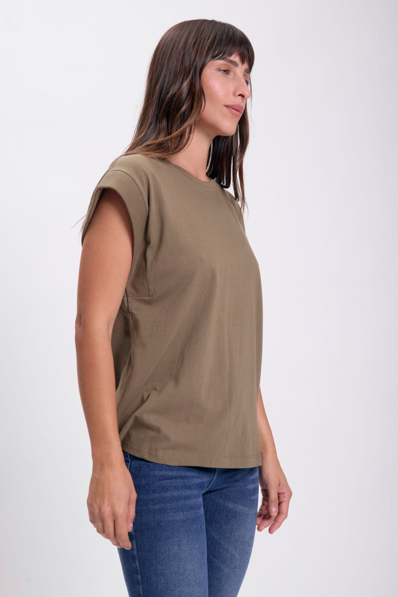 Remera sin mangas Verde
