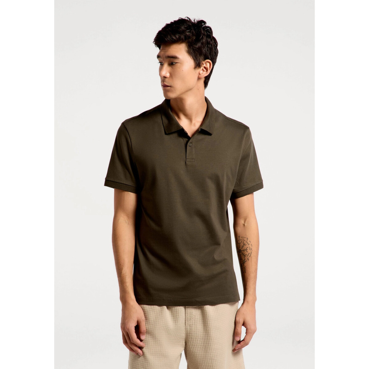 CAMISA POLO MM MASC - CINZA ESCURO 