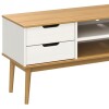 Rack para TV - Linea Nórdica Roble/Blanco