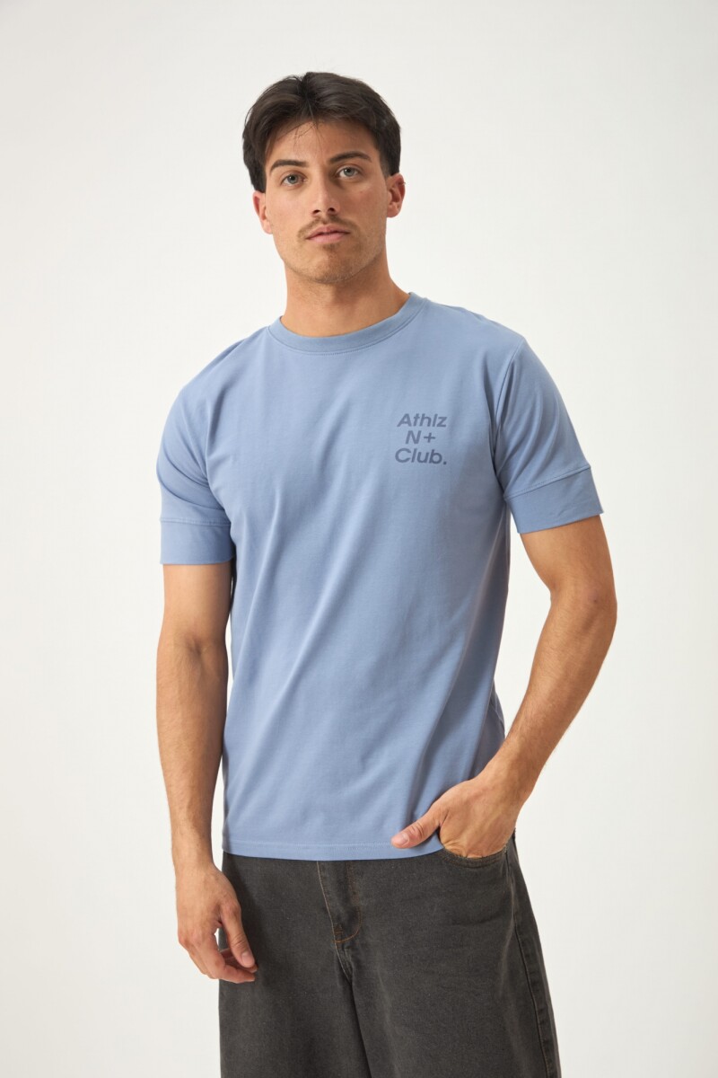 REMERA ATHLETIC - AZUL PIEDRA 