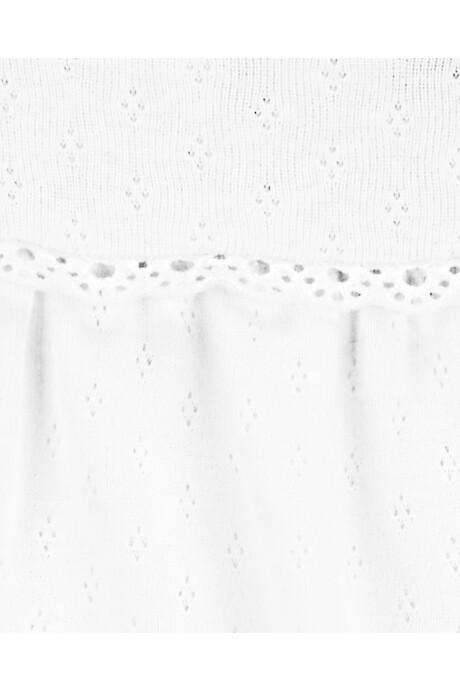 Body de algodón calado, blanco Body de algodón calado, blanco