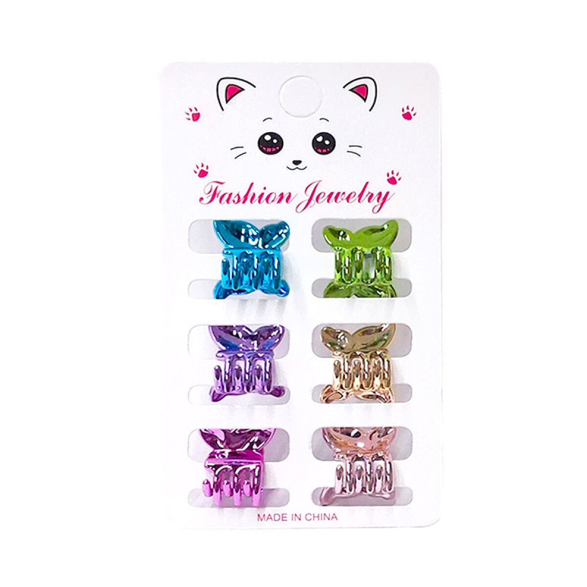Broches pinzas de colores para el cabello 6pcs - Broches Pinzas De Colores Para El Cabello 6pcs 