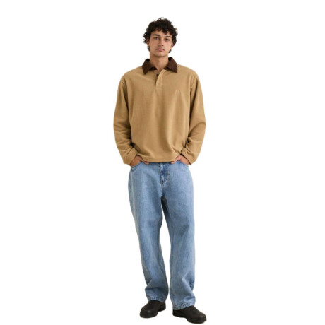 Buzo Rhythm Awake Polar Fleece Polo Beige