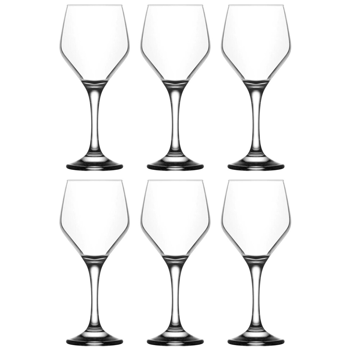Set de 6 copas Lav de vino 330cc 