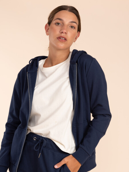 Campera Deportiva Básica Azul Marino