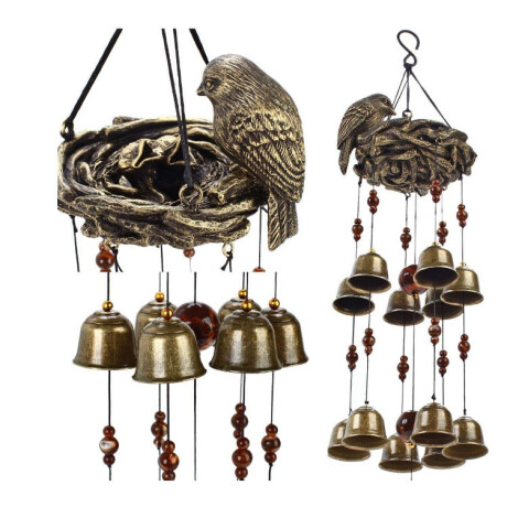 Campana de Viento Pájaro En Nido Campana de Viento Pájaro En Nido