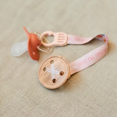 Broche Pinza Botón con Cinta Reversible P/ Chupetes Suavinex Naranja