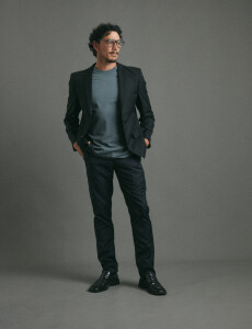 220272 TRAJE HARRINGTON URBAN Negro