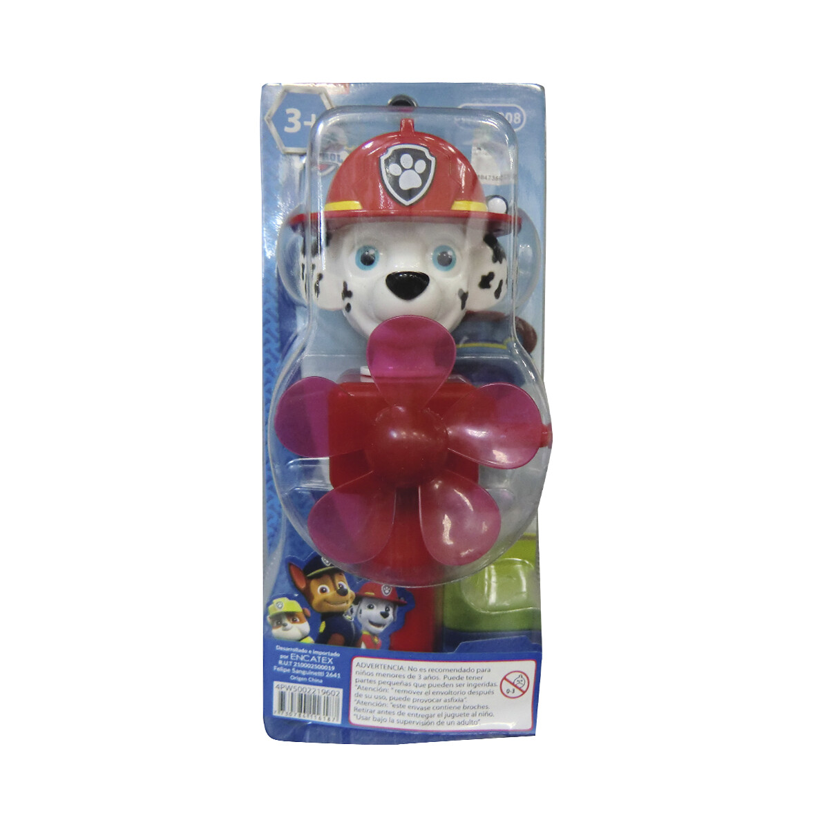 Ventilador Juguete Manual Paw Patrol 20cm - ROJO 