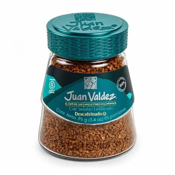 Juan Valdez Soluble Liofilizado Descafeinado 95g Juan Valdez Soluble Liofilizado Descafeinado 95g
