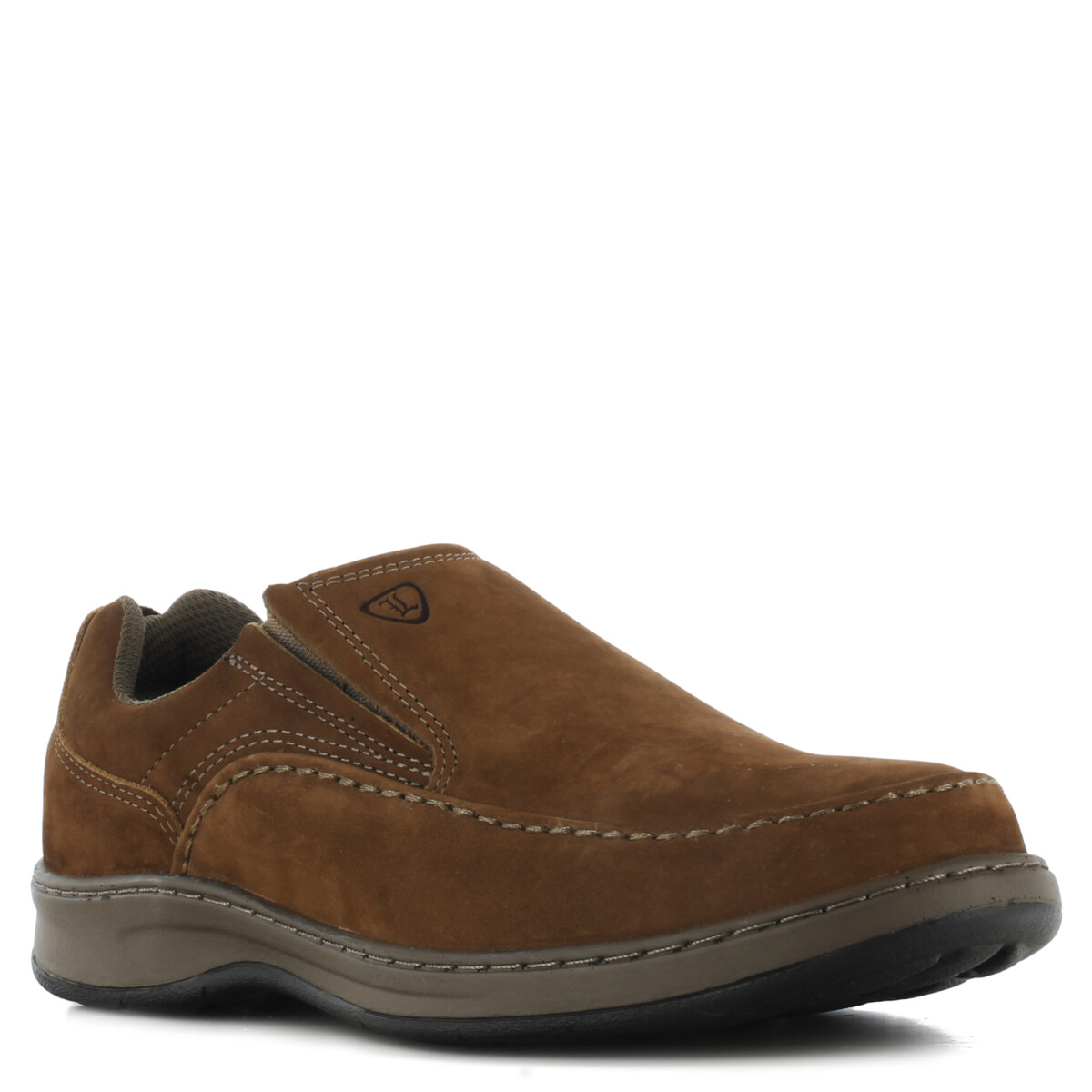 Zapato de Hombre Lombardino Casual Classic Slip - Marrón Castor (Nobuk) 