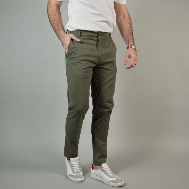 Pantalón chino verano Verde