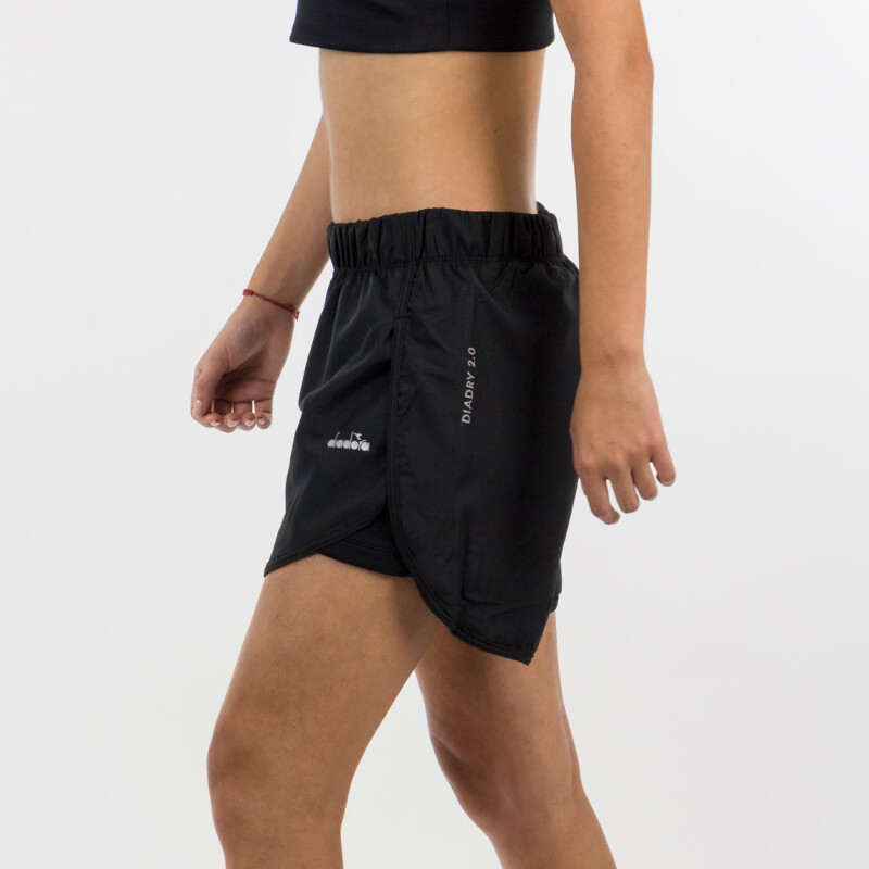 Diadora Dama Sport Short Ladies Dry Fit- Black Negro