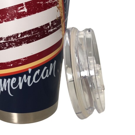 Vaso termico con tapa 650ml - Diseño USA Vaso termico con tapa 650ml - Diseño USA