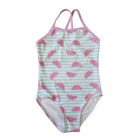 Malla Entera Playa Infantil Estampada - Varios Diseños Watermelon