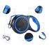 Correa Extensible 5 Metros Cinta Retractil Tranca Hasta 20Kg Variante Color Azul y Negro