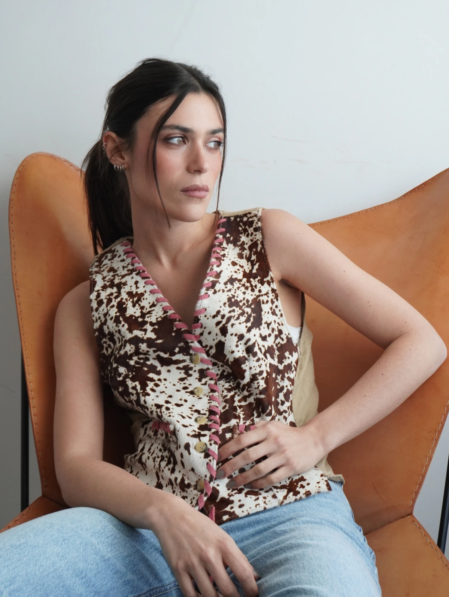 Lady Serrano Cowhide