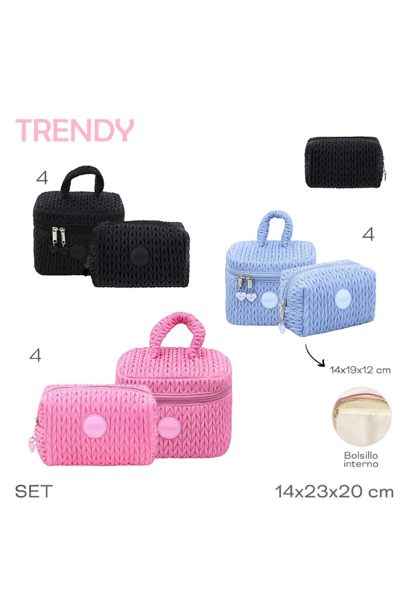 Set Necessaire Trendy Celeste