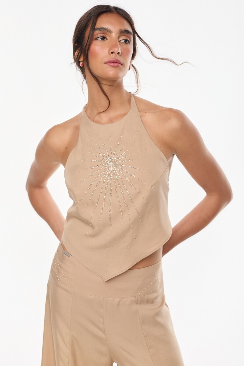 Top Glow - Beige 