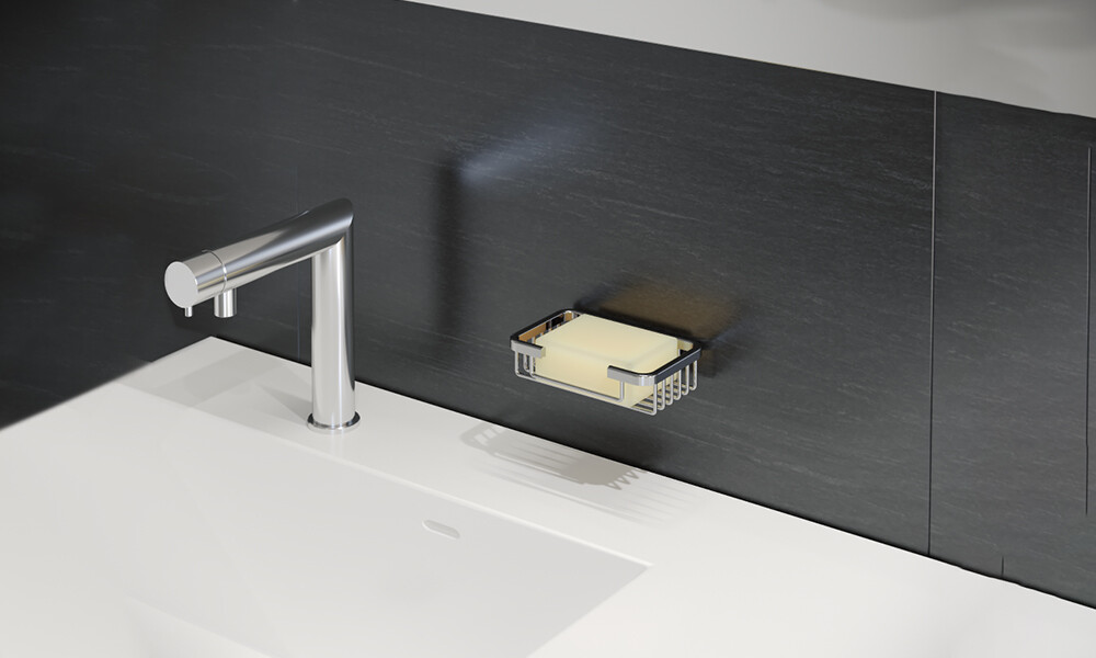 Jabonera para fijacion en la pared 8895 14-c