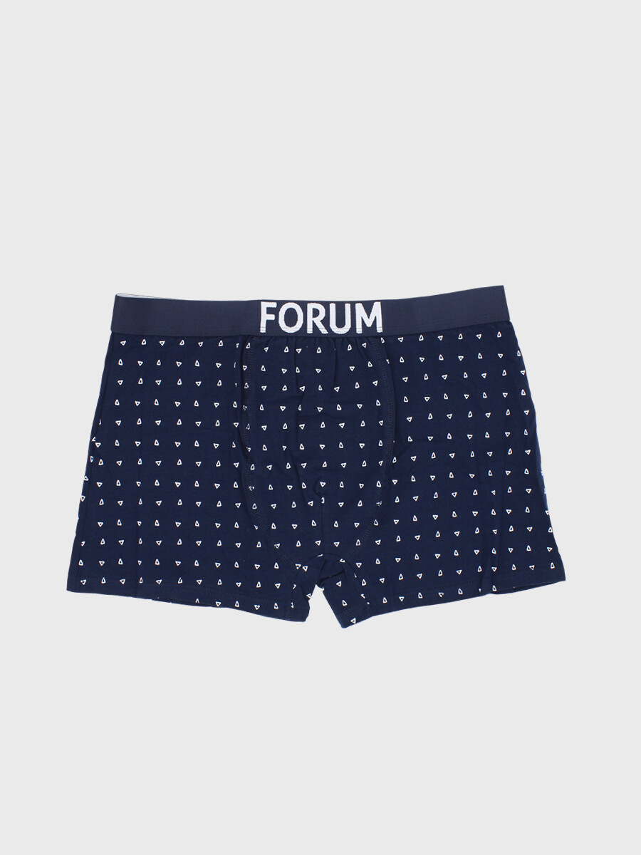 Boxer de Algodón - Marino Triángulo 