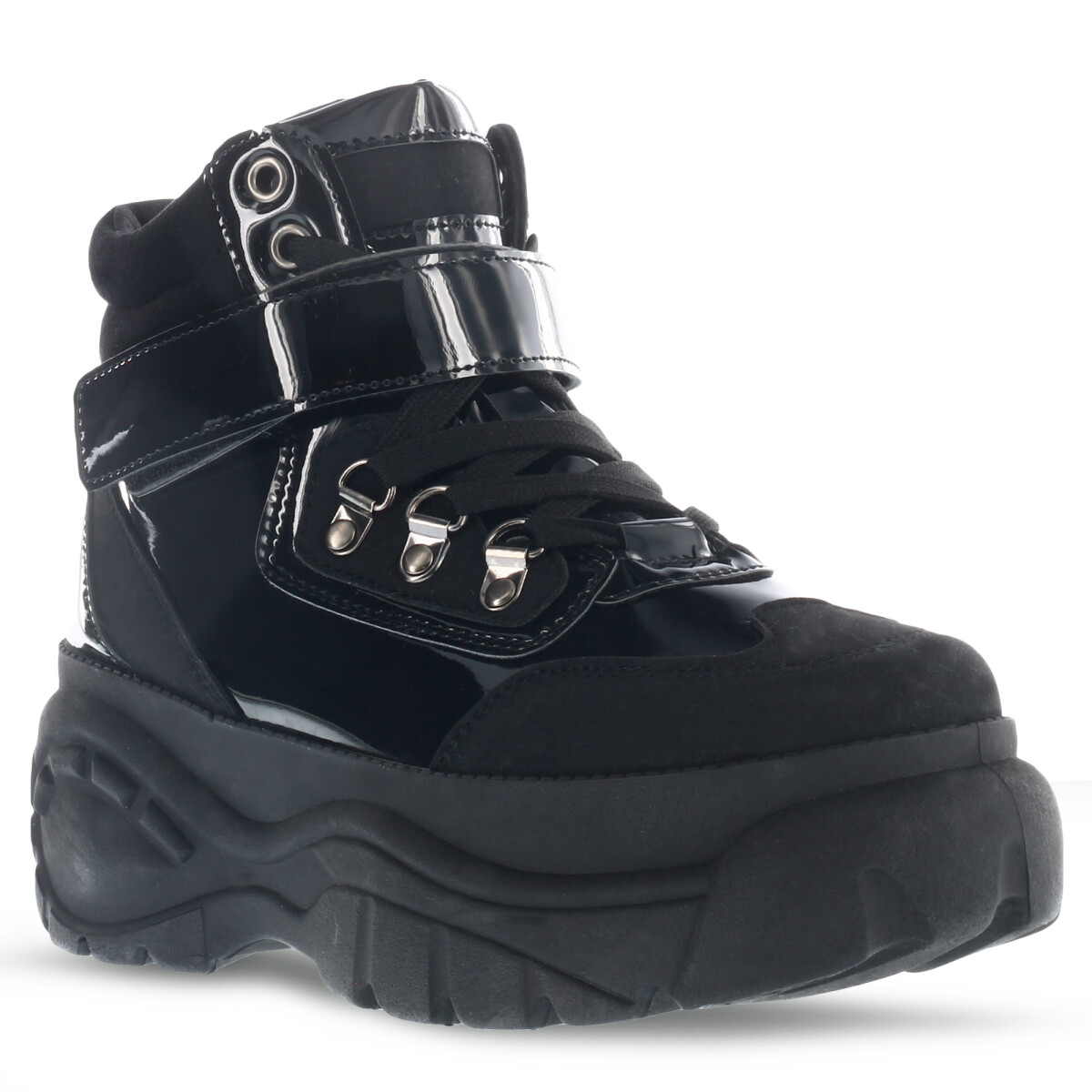 Bota ANNEY acordonada con velcro MissCarol - Black 