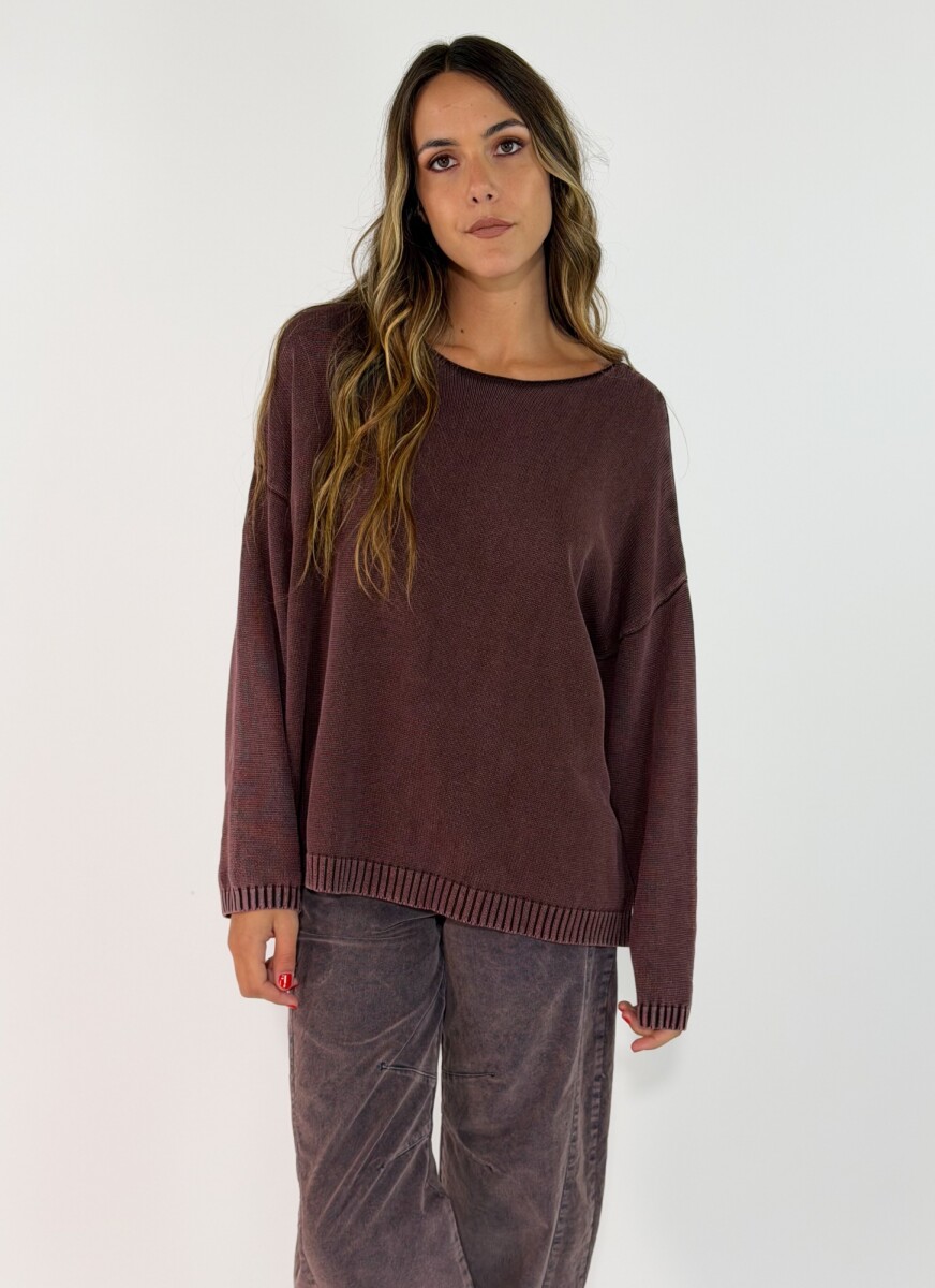 SWEATER AURA - MARRON 