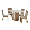 JUEGO DE COMEDOR COIMBRA 4 SILLAS N/A