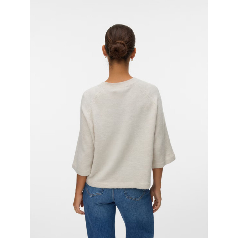 VMLEFILE 3/4 O-NECK PULLOVER NOOS Pumice Stone