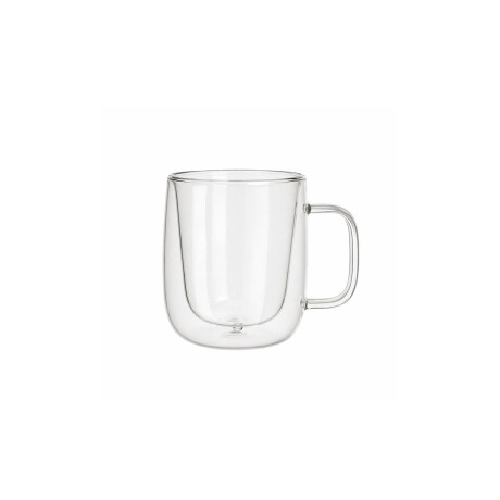Pocillo doble pared de vidrio con asa - 250ml Sc