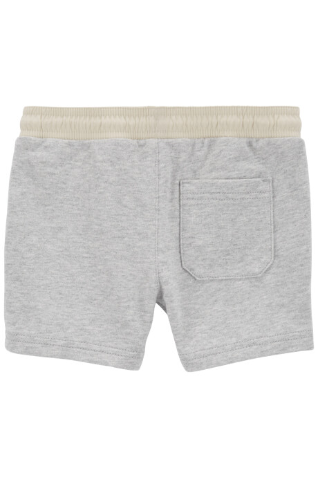 Short de algodón, con cordón, gris Sin color