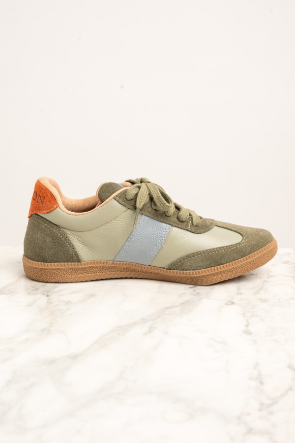 Zapatilla Cuero Combinada Safari