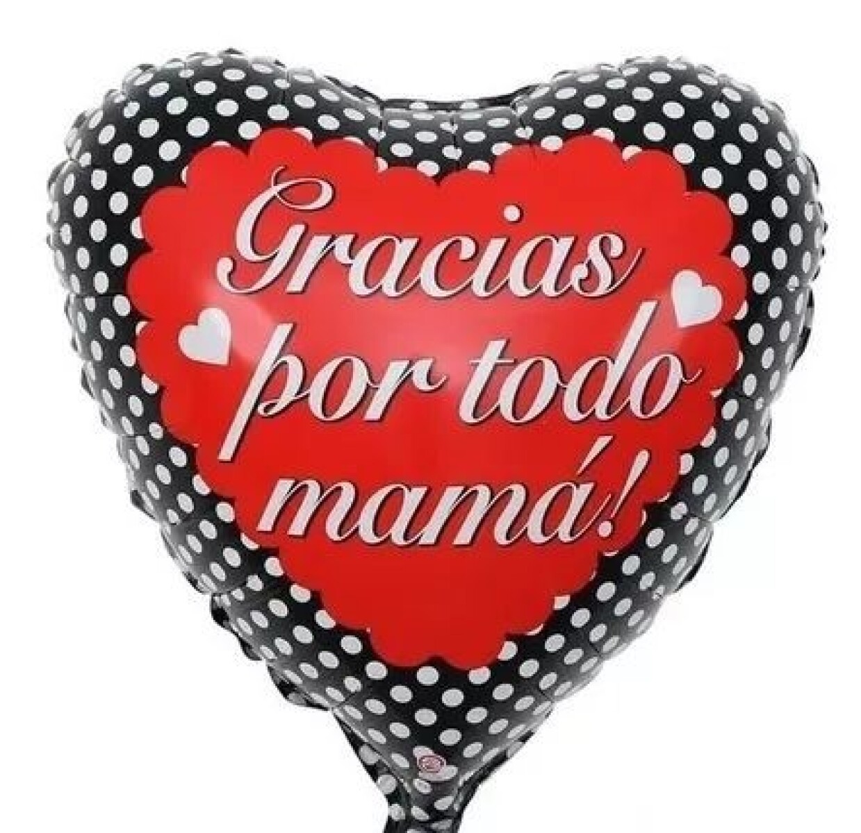 Globo Helio- forma corazón- Gracias por todo mamá 