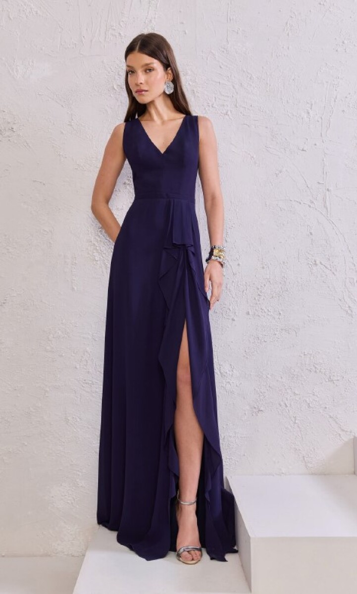 Vestido largo Justine - Azul 