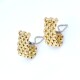 Caravanas clips panther 5 hilos en oro 18k Caravanas clips panther 5 hilos en oro 18k
