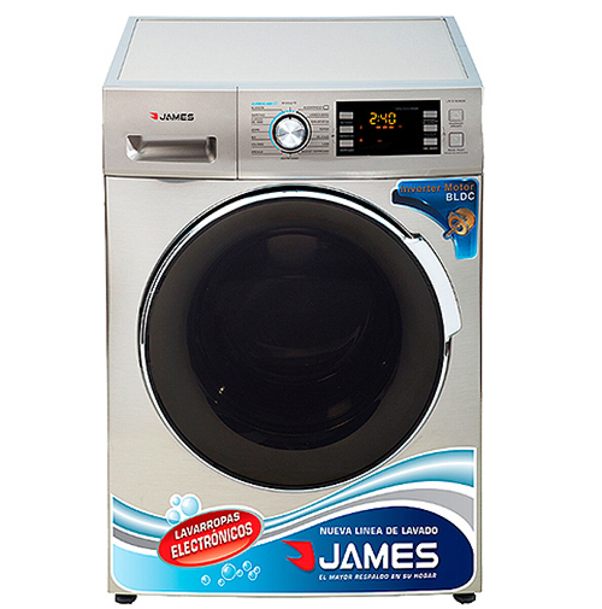 LAVARROPA JAMES LR 1016 G3 -SLVER 10.5Kg Inverter - Sin color 