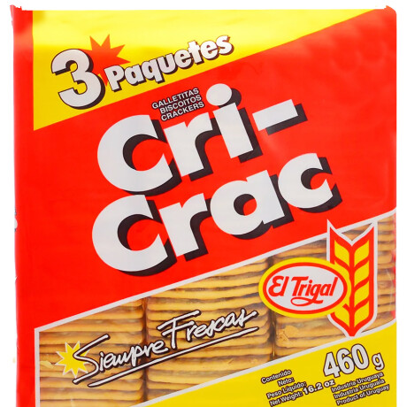 GALLETA CRIC CRAC PACK X3U 460G EL TRIGAL GALLETA CRIC CRAC PACK X3U 460G EL TRIGAL