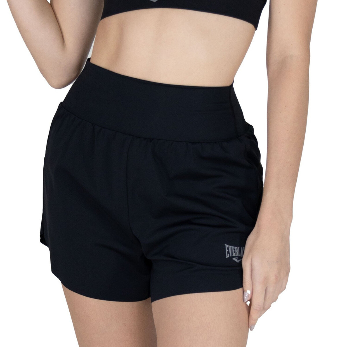 SHORT FEM NYL/SPX EVERLAST FLARE BK W6 M - BK 
