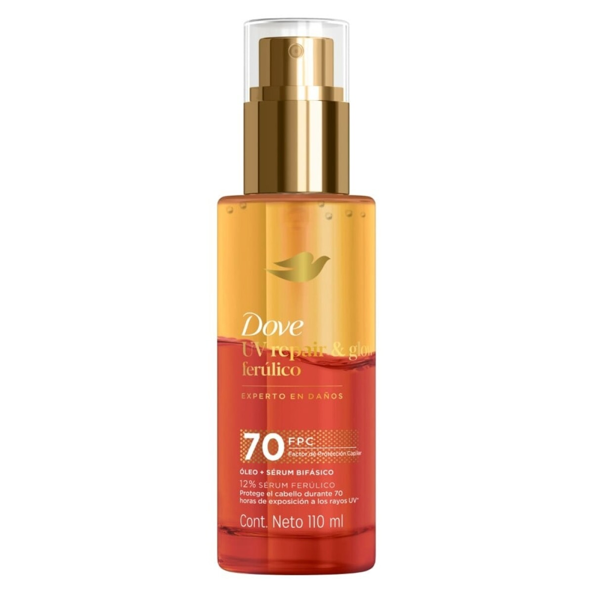 Tratamiento Dove Oleo Bifasico UV Repair & Glow 110 ml 