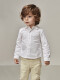 Camisa Blanca Cuello Bebe Blanco Optico