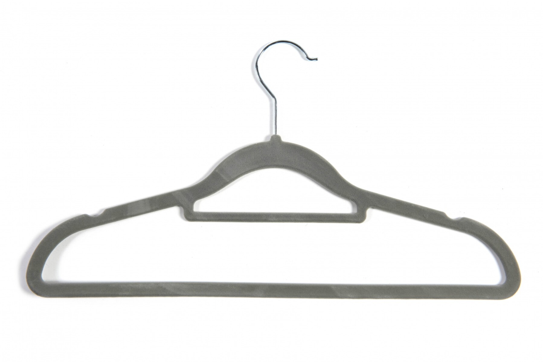 Percha Terciopelo Antideslizante Gris - Adulto
