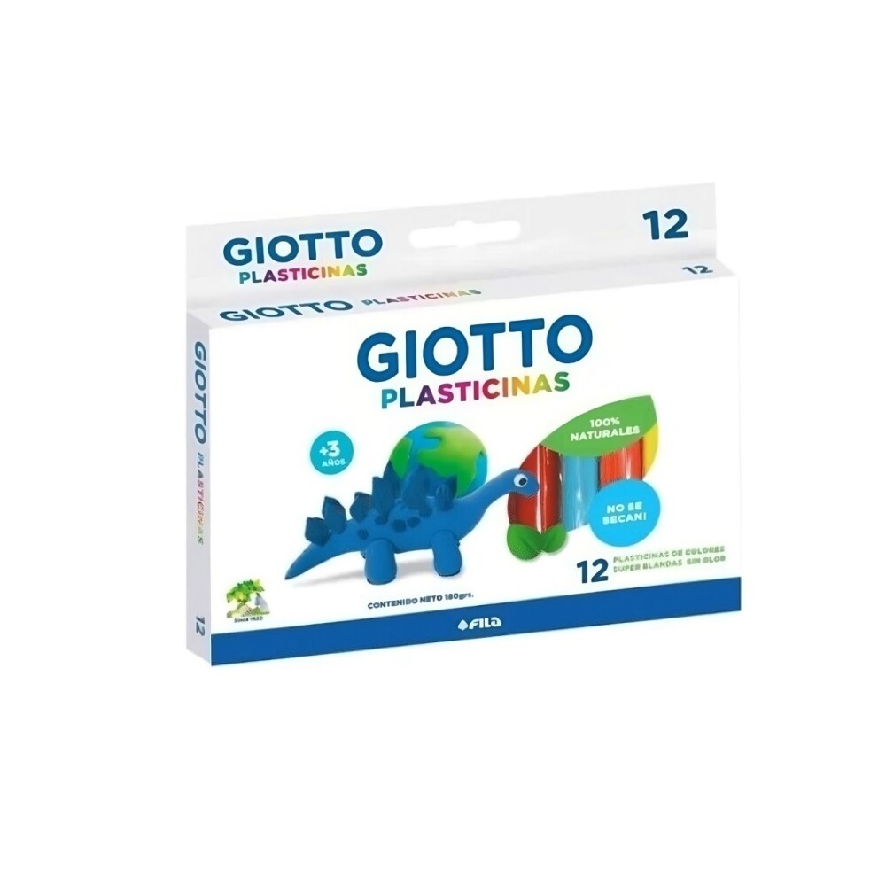 Plasticina Giotto Natural – Set x12 Colores PLASTICINA GIOTTO NATURAL X12 COL