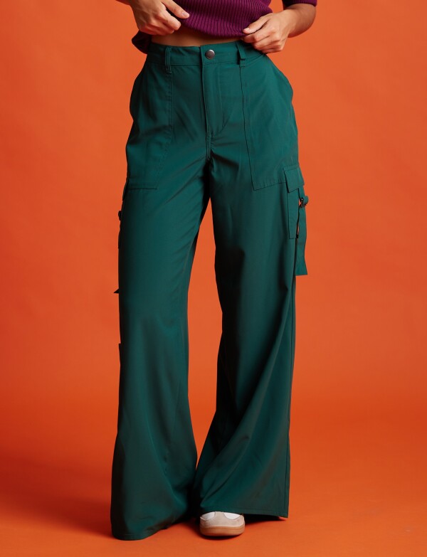 Pantalon Cargo Wide VERDE