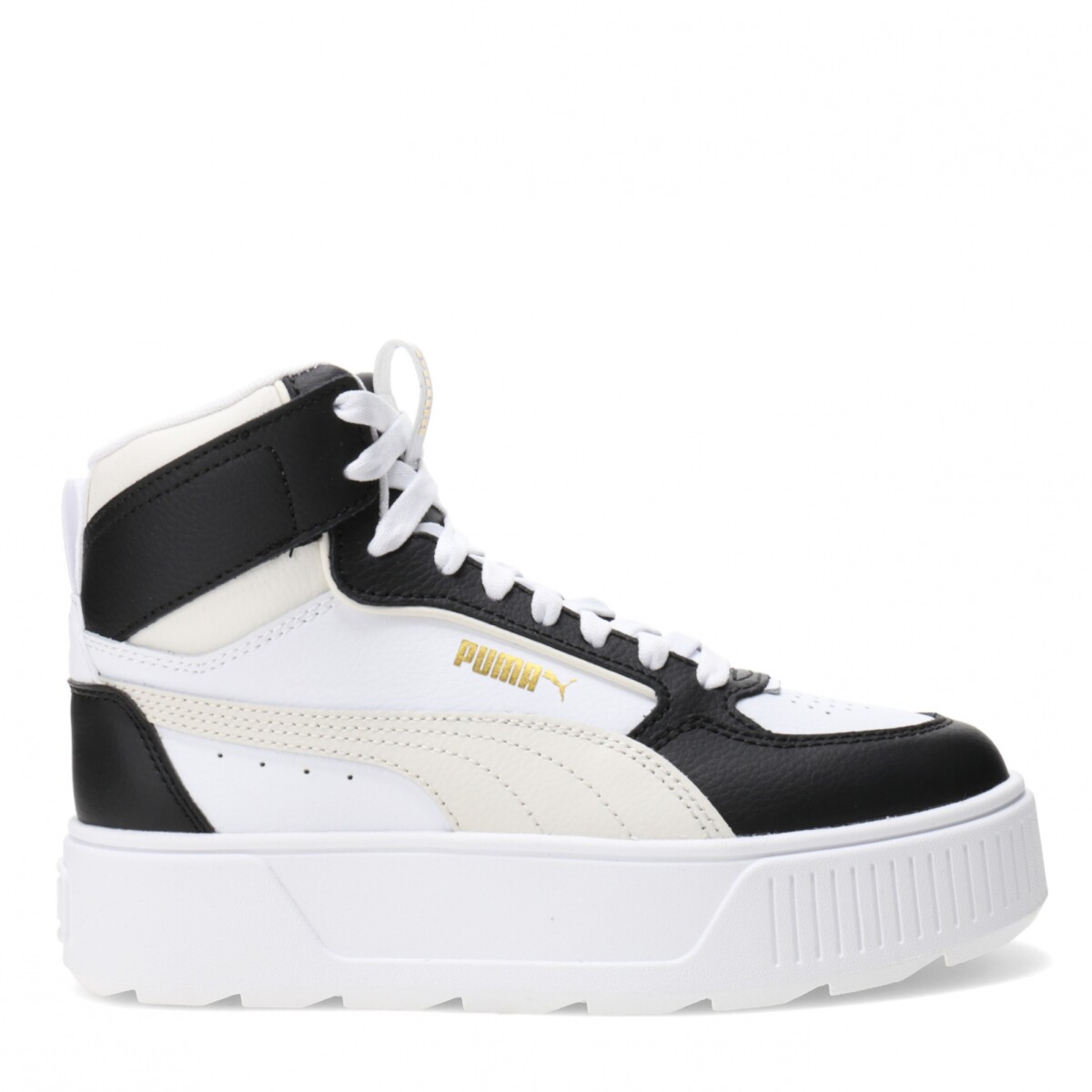 Championes de Mujer Puma Karmen Rebelle Mid Puma - Blanco - Negro - Beige Claro 