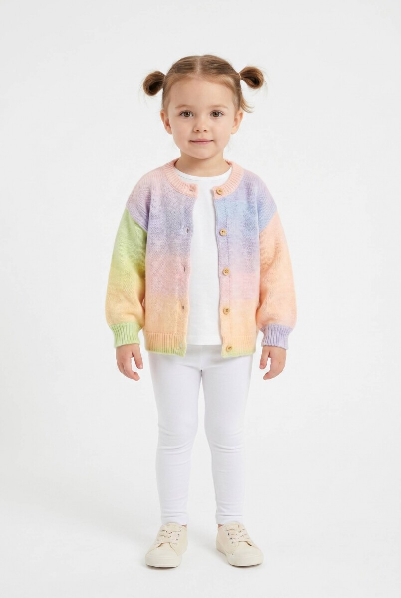 Cardigan tejido en degradé - Lavanda 