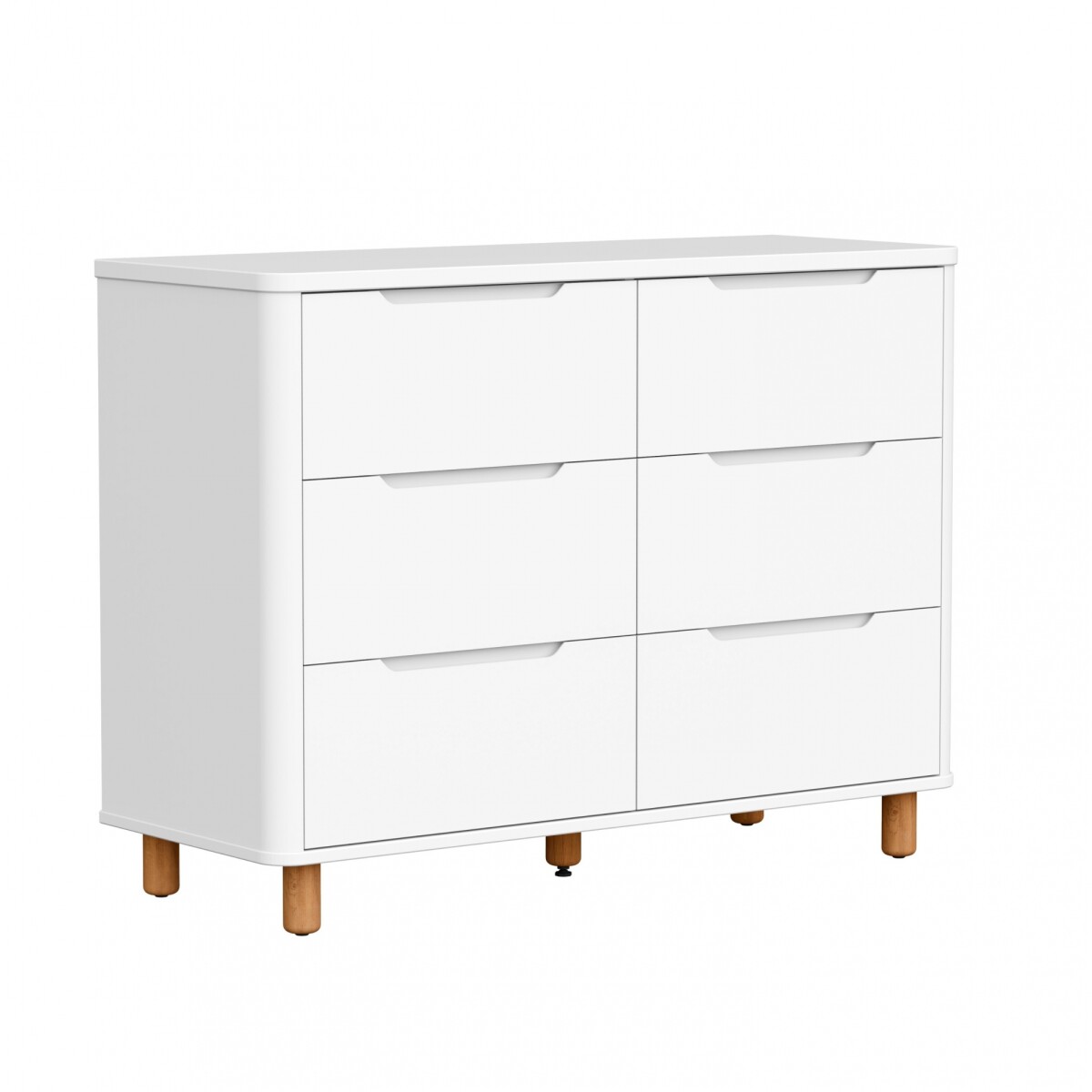 Cómoda 6 Cajones Infantil - Boom - Blanco 