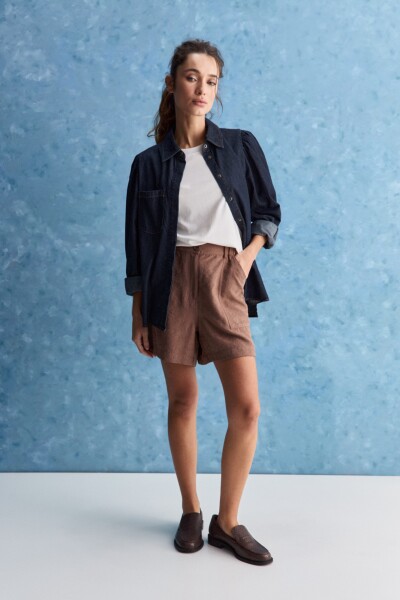 SHORT VIVET Marron