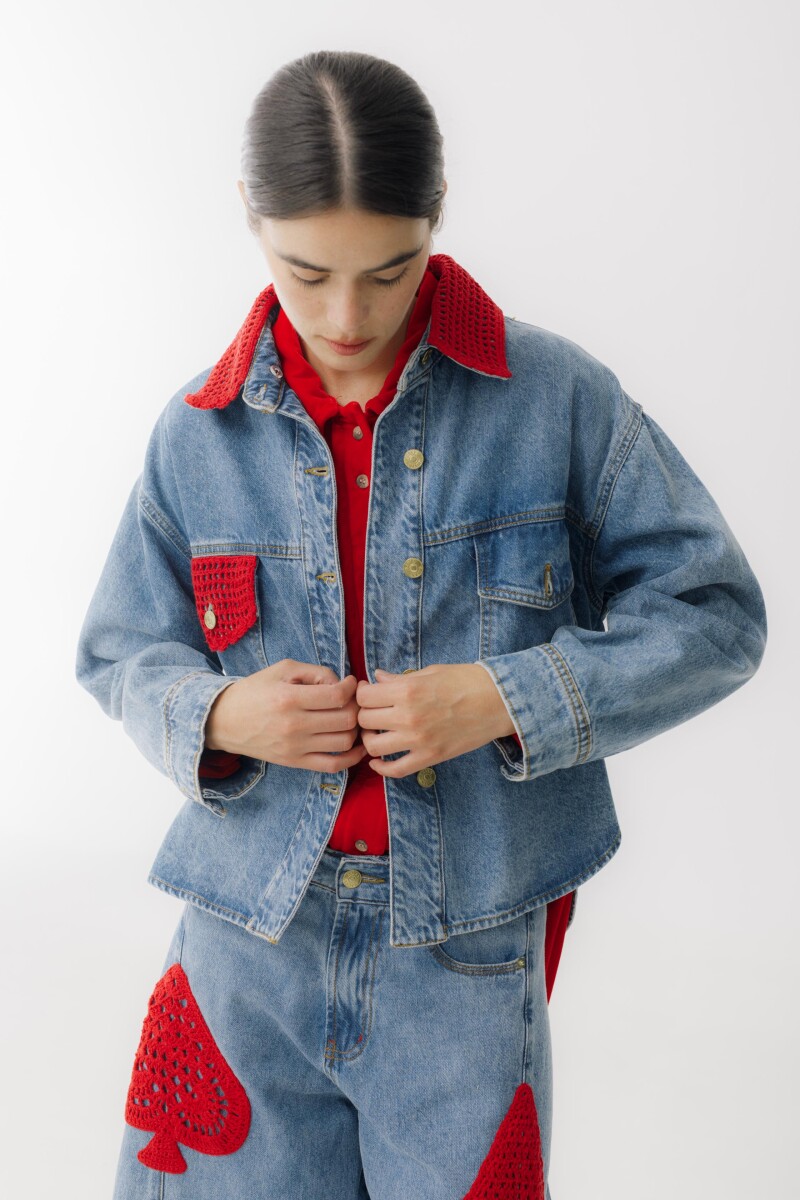 PRE VENTA CAMPERA JEAN CROCHET Rojo