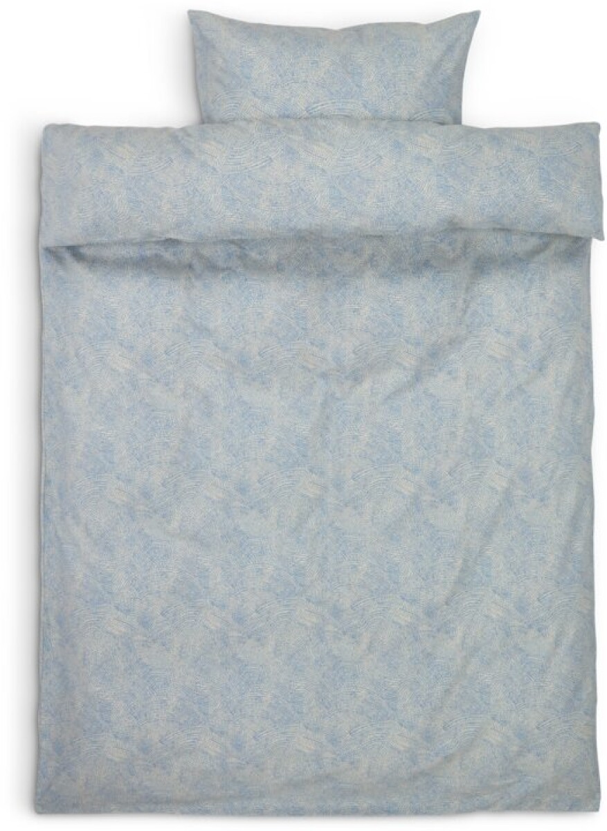 Juego funda nórdica franela KLARA 155x220 azul 